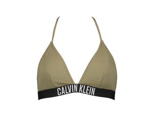 CALVIN KLEIN UNDERWEAR Bikini-Oberteil in Khaki - Größe M | Damen Bademode