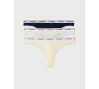 Calvin Klein Underwear String mit elastischem Bund im 3er-Pack in Hellgelb, Größe S