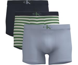 Calvin Klein Underwear "Trunk 3PK" Packung, 3er-Pack, Körpernahe Passform mit elastischem Bund (97414718-XXL) shoreline, mardi gras grün, cent s