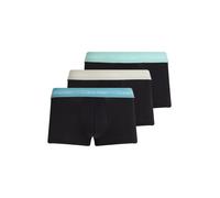 Calvin Klein Underwear Trunk "LOW RISE TRUNK 3PK" Packung, 3er-Pack, 3 Stk. mit Logoschriftzügen (23549356-M) b, fad dnm, cdon tint, beau bl wbs