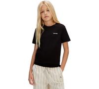 Calvin Klein Kinder Unisex T-Shirt Kurzarm Chest Logo aus Baumwolle, Schwarz (Ck Black), 8