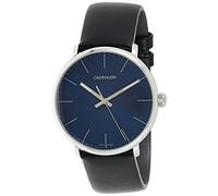 Calvin Klein Unisex Erwachsene Analog-Digital Quarz Uhr mit Leder Armband K8M211CN