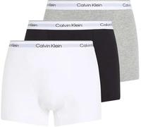 Calvin Klein Unterwäsche Relaxed Fit Trunk 3er-Pack Schwarz Weiß Grau Meliert 3XL