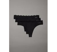 Calvin Klein Unterwäsche String-Tanga 3er-Pack Schwarz M