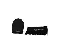 Calvin Klein Basic Wool Beanie + Scarf CK Black