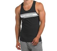 Calvin Klein Vibrations-Tanktop für Herren, Schwarz/Weiß, L