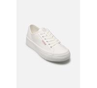 Calvin Klein Damen Vulc Flatform LTH Yw0yw01886 Low Top, White (Bright White), 36 EU