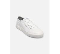 Sneaker CALVIN KLEIN "VULC LACEUP CV", Herren, Gr. 40, weiß, Baumwolle, unifarben, Basic, Schuhe Sneaker, Freizeitschuh, Halbschuh, Schnürer mit CK-Emblem (73148936-40) weiß