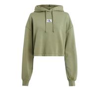 Calvin Klein Washed Woven Label Hoodie L