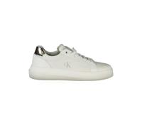 Calvin Klein weiße Polyurethan Damen Sneaker EU37/US7 Weiß