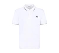 Calvin Klein - Weißes Logo Patch Polo Shirt - - Tops - Herren - Weiß - M