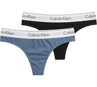 Calvin Klein Lv00qf8834 Tanga 2 Einheiten M Black / Blue Tulip