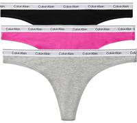 Calvin Klein String – 3er-Pack mit elastischem Bund – Pink – Größe L