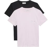 Calvin Klein Women's A- Logo Cn 2 Pack Tee Lv047C905G Tees, Multi, M