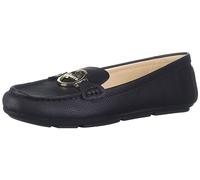 Calvin Klein Women's Layne Loafer Flat, Black Leather 967, 9.5