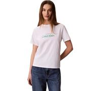 Calvin Klein Jeans Kurzärmeliges T-shirt Für Frauen Ss Classic Ck Nyc Logo Tee Weiß S