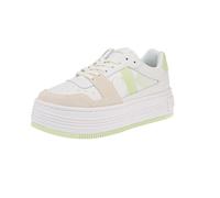 Calvin Klein YW0YW01308 Bold Flatf Low - Damen Schuhe Sneaker - 02U-B.White-Mint, Größe:39 EU