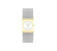 Calvin Klein Zwei-Zeiger-Quarzwerk-Uhr für Damen Kollektion CK Pulse mit Silbernes Edelstahl-Mesh-Gliederarmband - 25100139