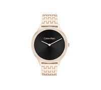 Calvin Klein Zwei-Zeiger-Quarzwerk-Uhr für Damen Kollektion CK Timeless mit Rotgoldfarbenes Edelstahlarmband - 25100003