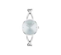 Calvin Klein Zwei-Zeiger-Quarzwerk-Uhr für Damen Kollektion Sculpted Embrace mit Edelstahl-Armreif - Erhältlich in Silber, Gold oder Bicolor