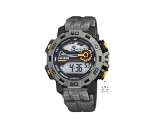 Calypso Chronograph Herren Armbanduhr grau/ schwarz Alarm Datum K5809/4
