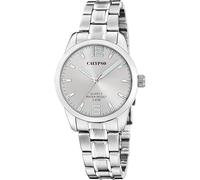 CALYPSO Damenuhr K5867/2 Basic, Gehäuse aus Edelstahl 316L, silberfarben, Armband aus 316L-Edelstahl, silberfarben, grau