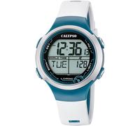 Calypso Uhr Digital Herren und Damen | Wasserdicht 10 ATM Datum/Kalender, Chronograph, Zwei Zeitzonen, Beleuchtung, Alarm, 12 und 24 Stunden K5799/1, Digital Crush