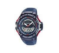 Calypso Digitale Analog Herrenuhr Kautschuk Blau - Quarz, 10 ATM, Datum, Stoppuhr, Dualzeit, Licht, Alarm, 12/24 Std - K5768/3 Flash Time