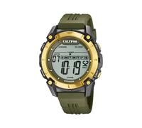 Calypso Digitale Herrenuhr Kautschuk Grün - 10 ATM, Datum, Stoppuhr, Dualzeit, Licht, Alarm, 12/24 Std - K5814/1 Flash Time