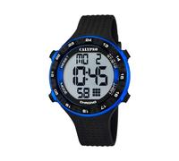 Calypso Digitale Sport Herrenuhr Kautschuk Schwarz - 10 ATM, Datum, Stoppuhr, Dualzeit, Licht, Alarm, 12/24 Std - K5663/2 Flash Time