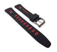 Calypso Ersatzband Uhrenarmband Kunststoff Band schwarz/ Rot für K5506/1 K5506