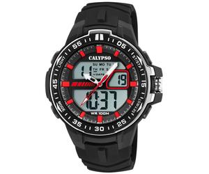 Calypso Herren Armbanduhr Quarzwerk Analog schwarz Digital K5766