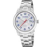 Calypso Herrenuhr K5872/2 – Edelstahl 316L Silber, Quarz, Datum, Mineralglas, 5 ATM
