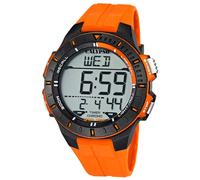 Calypso Digitale Sport Herrenuhr Kautschuk Orange - 10 ATM, Datum, Stoppuhr, Dualzeit, Licht, Alarm, 12/24 Std - K5607/1 Color Splash
