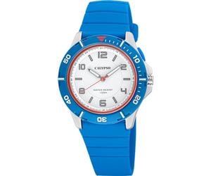 Calypso Herrenuhr Kautschuk Blau - Quarz, Wasserdicht 10 ATM - Herrenuhr - K5857/2 Sweet Time