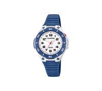 Calypso Kinderuhr Analog - Kautschukarmband Blau - Quarzwerk - Robustes Glas - Wasserdicht 10 ATM - Sweet Time - K5758/2