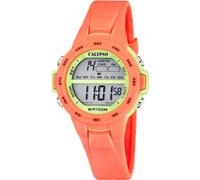Calypso Kinderuhr Digital - Kautschuk Orange - Wasserdicht 10 ATM - Datum & Kalender Chronograph Doppelte Zeitzone Licht Alarm 12/24h - Junior Collection - K5850/4