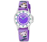 Calypso Kinderuhr ? Quarzuhr Edelstahl analog lila PU Band ? K5775/2