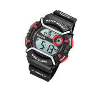 Calypso Kunststoff PU Herren Uhr K5764/6 Armbanduhr schwarz Digital UK5764/6