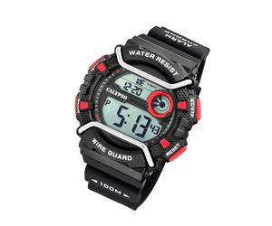 Calypso Kunststoff PU Herren Uhr K5764/6 Armbanduhr schwarz Digital UK5764/6