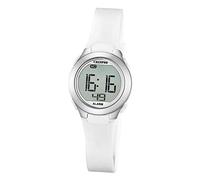 Calypso Kunststoff PUR Damen Uhr K5677/1 Armbanduhr weiß Digital D1UK5677/1
