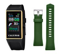 CALYPSO Uhrenmodell K8502 / 4 aus der SMARTWATCH-Kollektion, 23,80/41,30 mm Gehäuse mit schwarzem Kautschukarmband für Damen K8502/4