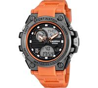 Calypso Uhr Digital Herren Analog aus Kautschuk Orange