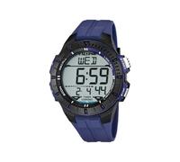 Calypso Watches Herrenuhr K5607/2 – Digitaluhr, 10 ATM, Datum, Stoppuhr, Dualzeit, blau Kautschuk