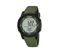 Calypso Uhr Digital Herren aus Kautschuk Grün Sport-Herrenuhr | Wasserdicht 10 ATM Datum/Kalender, Chronograph, Zwei Zeitzonen, Beleuchtung, Alarm, 12 und 24 Stunden K5698/4 Color Splash