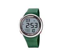 Calypso Uhr Digital Herren aus Kautschuk Grün Sport-Herrenuhr | Wasserdicht 10 ATM Datum/Kalender, Chronograph, Zwei Zeitzonen, Beleuchtung, Alarm, 12 und 24 Stunden K5785/5 Color Splash