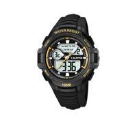 CALYPSO Uhr Modell K5770/4 aus der Kollektion Street Style, Gehäuse 50 mm, schwarz, mit schwarzem Kautschukarmband für Herren