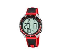 Chronograph CALYPSO WATCHES "Urban Digital", rot, schwarz, Armbanduhren, Herren, Chronograph, Quarzuhr, Armbanduhr, Herrenuhr, digital, Tag, Wochentag, Monat, Jahr (97827921-0) rot, schwarz