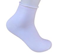 calze college - 6 Paar Herrensocken warme Sanitär-Baumwolle (Einheitsgröße 39-46) Herrensocken Baumwolle kurz ohne Gummiband, Waden oder Knöchel, für kalte Jahreszeiten, italienisches Produkt, WEISS