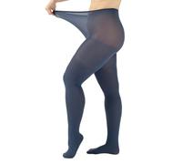 CALZITALY Blickdichte Strumpfhose Grosse Grössen, Curvy Strumpfhosen Plus Size, 60 DEN, L, XL, 2XL, 3XL, 4XL, Made in Italy (3XL, Blau Jeans)